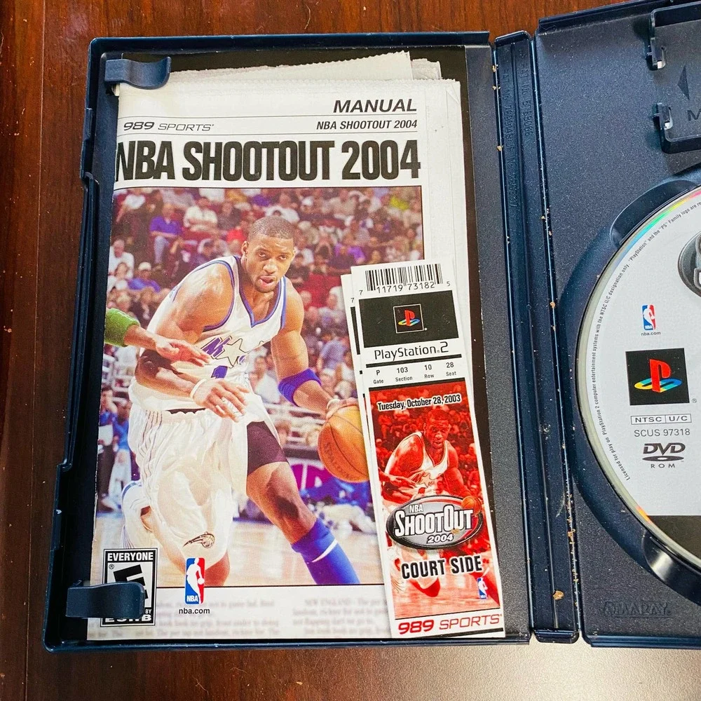 Sony PlayStation 2 NBA Shoot Out 2004 989 Sports with Manual & Case
